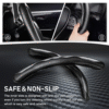 carbon fiber steering grips 2-piece car accessory