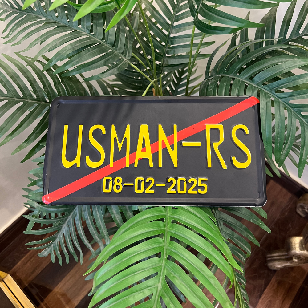 California Style Custom Number Plates