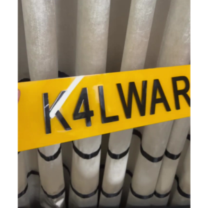 simple laser cut acrylic custom number plates