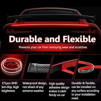 LED Carbon Fiber Spoiler – Universal